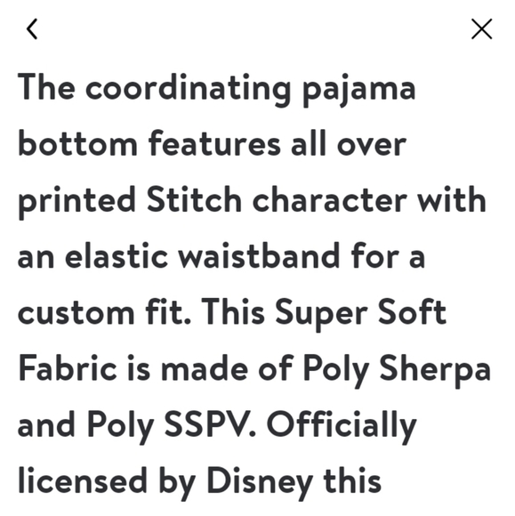 Disney STITCH Soft Velour Pajama Pants - Picture 3 of 6